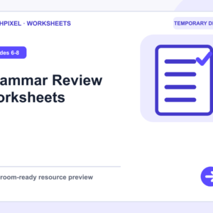 Grammar Review Worksheets teaching resource preview