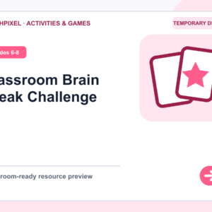 Classroom Brain Break Challenge teaching resource preview