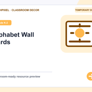 Alphabet Wall Cards teaching resource preview