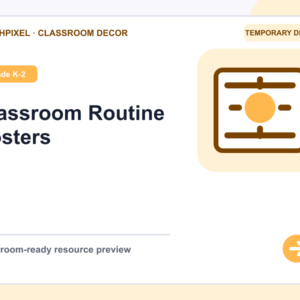 Classroom Routine Posters teaching resource preview