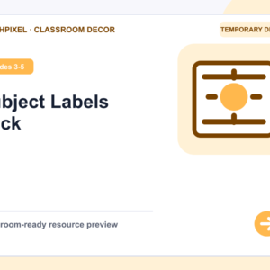 Subject Labels Pack teaching resource preview