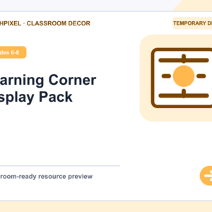 Learning Corner Display Pack teaching resource preview