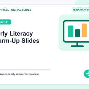 Early Literacy Warm-Up Slides teaching resource preview