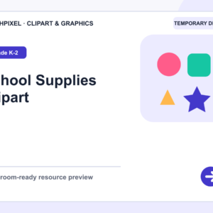 School Supplies Clipart teaching resource preview