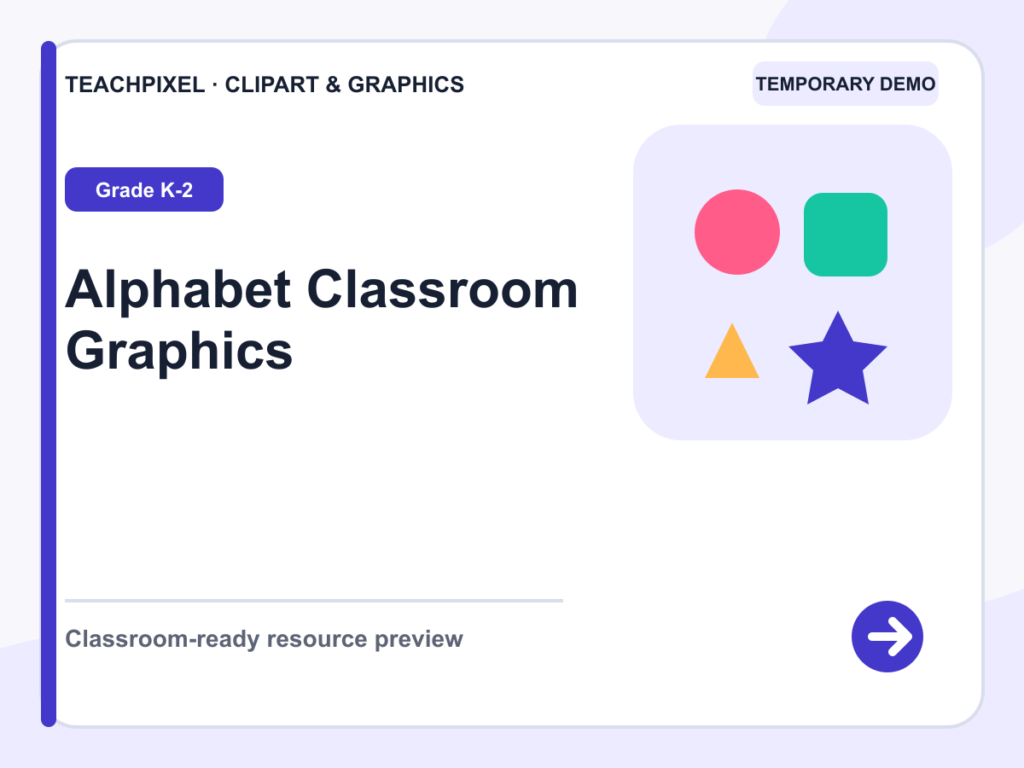 Alphabet Classroom Graphics teaching resource preview