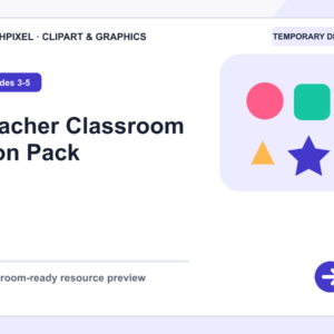 Teacher Classroom Icon Pack teaching resource preview