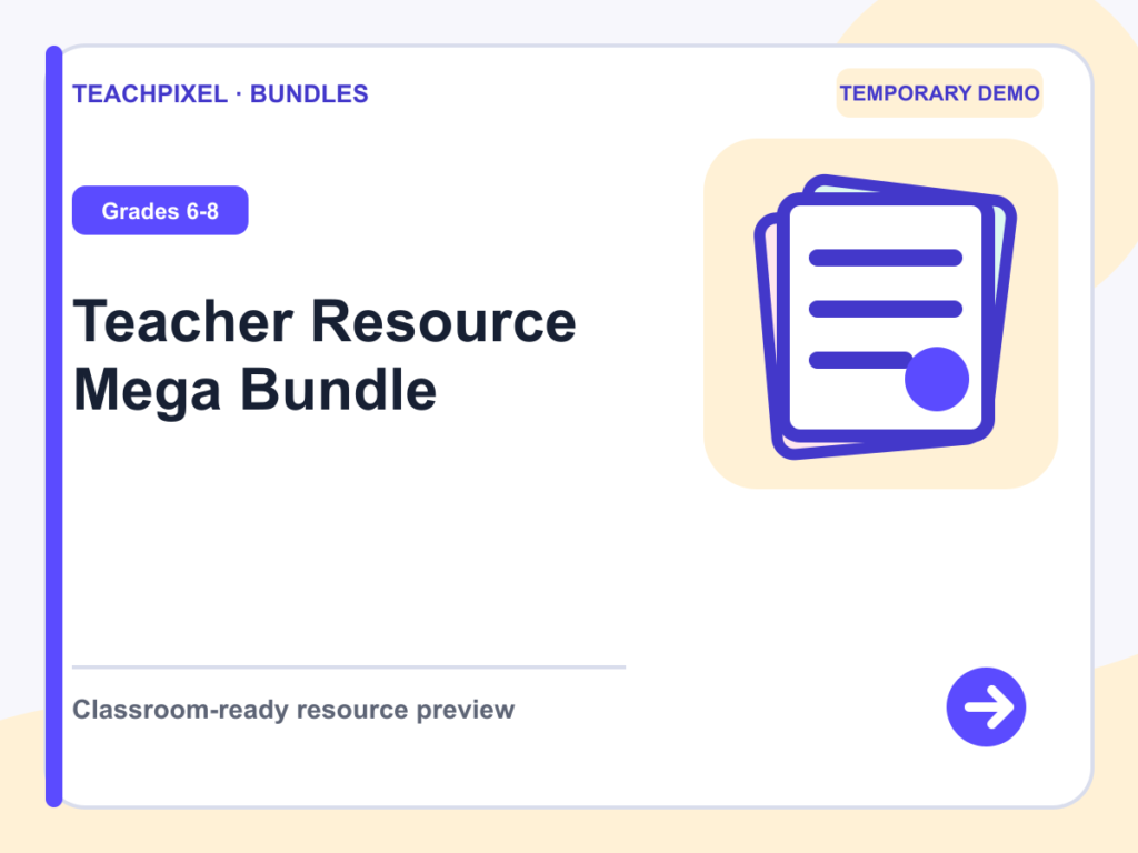 Teacher Resource Mega Bundle teaching resource preview